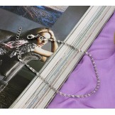 World-wide Renown Female Platinum Plating Titanium Anklet