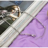 World-wide Renown Female Platinum Plating Titanium Anklet