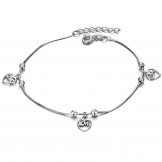 Wide Varieties Female Platinum Plating Titanium Anklet 