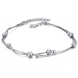The Queen of Quality Female Snake Platinum Plating Titanium Anklet 