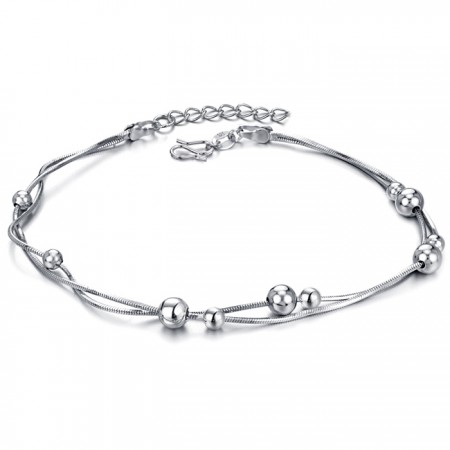 The Queen of Quality Female Snake Platinum Plating Titanium Anklet 