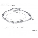 The Queen of Quality Female Snake Platinum Plating Titanium Anklet 