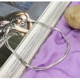 Stable Quality Female Snake Platinum Plating Titanium Anklet 