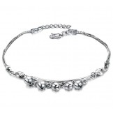 Quality and Quantity Assured Female Bell Shape Platinum Plating Titanium Anklet 