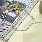 Quality and Quantity Assured Female Bell Shape Platinum Plating Titanium Anklet 
