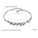 Quality and Quantity Assured Female Bell Shape Platinum Plating Titanium Anklet 