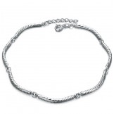 Excellent Quality Female Roll Type Platinum Plating Titanium Anklet 