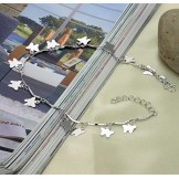 Reliable Reputation Female Butterfly Shape Platinum Plating Titanium Anklet 