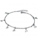 Wide Varieties Female Fillet Shape Platinum Plating Titanium Anklet 