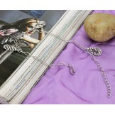 Superior Quality Female Hollow Platinum Plating Titanium Anklet 