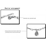 Superior Quality Female Hollow Platinum Plating Titanium Anklet 