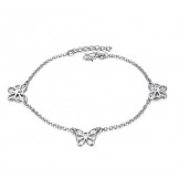 Quality and Quantity Assured Female Butterfly Pattern Platinum Plating Titanium Anklet