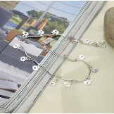 to Have a Long Story Female Platinum Plating Titanium Anklet 