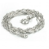 Easy to Use Female Water Wave Platinum Plating Titanium Chain 