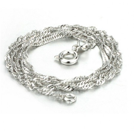 Easy to Use Female Water Wave Platinum Plating Titanium Chain 
