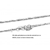 The Queen of Quality Female Ingot Platinum Plating Titanium Chain 