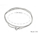 Quality and Quantity Assured Female Platinum Plating Titanium Chain 