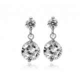Quality and Quantity Assured Female Allergy Free Platinum Plating Titanium Earrings 