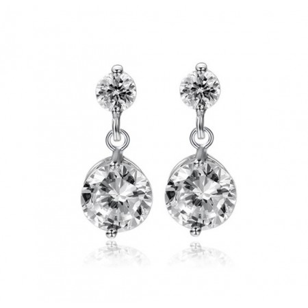 Quality and Quantity Assured Female Allergy Free Platinum Plating Titanium Earrings 