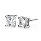 Stable Quality Female Allergy Free Platinum Plating Titanium Earrings 