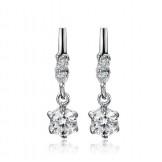 Excellent Quality Female Platinum Plating Titanium Earrings 