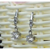 Excellent Quality Female Platinum Plating Titanium Earrings 