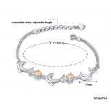 High Quality Female Dolphin Shape Platinum Plating Titanium Bracelet 