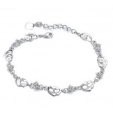 Easy to Use Female Sweetheart Platinum Plating Titanium Bracelet 
