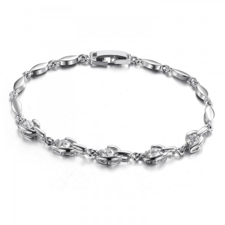 Easy to Use Female Platinum Plating Titanium Bracelet 