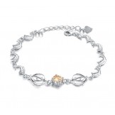 The Queen of Quality Female Dolphin Shape Platinum Plating Titanium Bracelet 