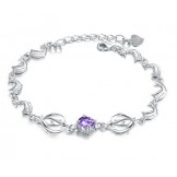 The Queen of Quality Female Dolphin Shape Platinum Plating Titanium Bracelet 
