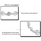 The Queen of Quality Female Dolphin Shape Platinum Plating Titanium Bracelet 