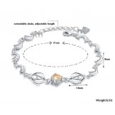 The Queen of Quality Female Dolphin Shape Platinum Plating Titanium Bracelet 