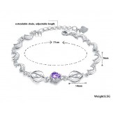 The Queen of Quality Female Dolphin Shape Platinum Plating Titanium Bracelet 