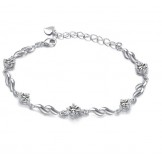 Quality and Quantity Assured Female Purple Platinum Plating Titanium Bracelet With Diamond