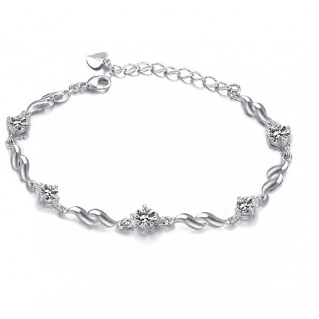 Quality and Quantity Assured Female Purple Platinum Plating Titanium Bracelet With Diamond