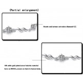 Quality and Quantity Assured Female Purple Platinum Plating Titanium Bracelet With Diamond