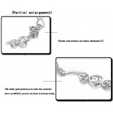 High Quality Female Purple Platinum Plating Titanium Bracelet With Diamond