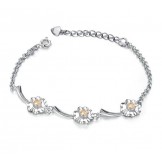 Quality and Quantity Assured Female Platinum Plating Titanium Bracelet