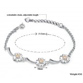Quality and Quantity Assured Female Platinum Plating Titanium Bracelet