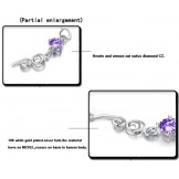 Quality and Quantity Assured Female Platinum Plating Titanium Bracelet With Rhinestone
