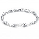 The Queen of Quality Female Fade-Proof 
 Platinum Plating Titanium Bracelet 