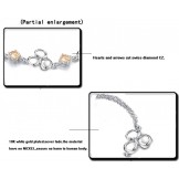 Wide Varieties Female Fade-Proof Platinum Plating Titanium Bracelet