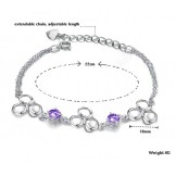 Wide Varieties Female Fade-Proof Platinum Plating Titanium Bracelet