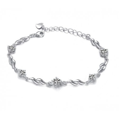 Reliable Reputation Female Lovely Platinum Plating Titanium Bracelet