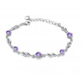Reliable Reputation Female Lovely Platinum Plating Titanium Bracelet