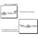 Reliable Reputation Female Lovely Platinum Plating Titanium Bracelet