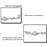 Reliable Reputation Female Lovely Platinum Plating Titanium Bracelet