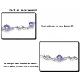 Reliable Reputation Female Lovely Platinum Plating Titanium Bracelet