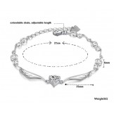 Excellent Quality Female Platinum Plating Titanium Bracelet 
